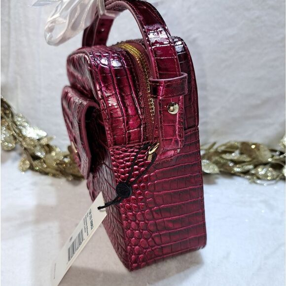 NWT Brahmin Shea Melbourne Crossbody Bag in Pomegranate - Picture 13 of 17